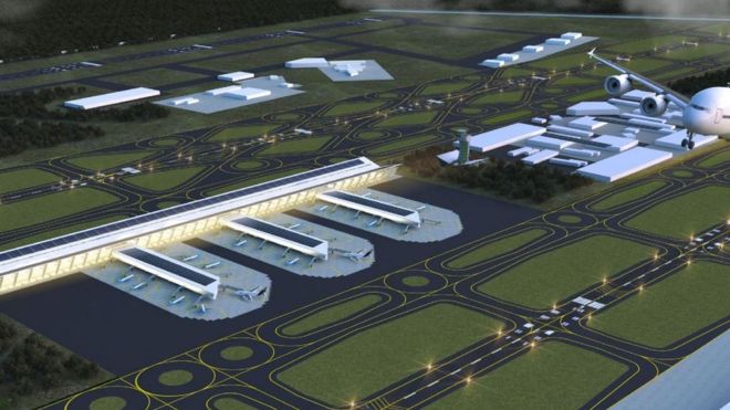 план аэропорта в Мексике