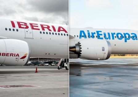 самолеты Иберия и Эйр Европа