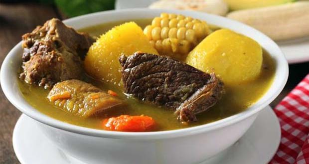 Своеобразный суп с семью видами мяса