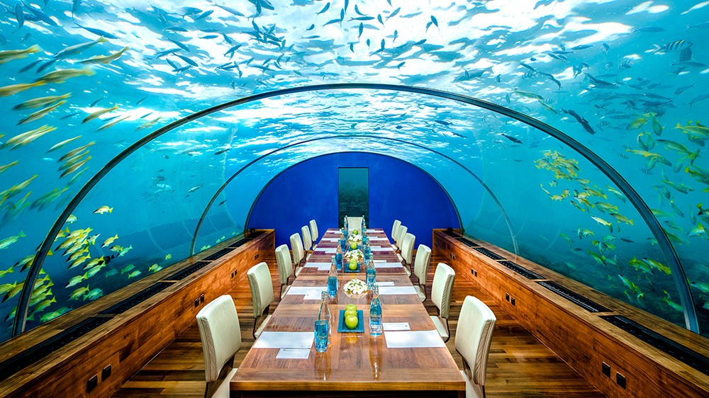 под водой на Мальдивах
