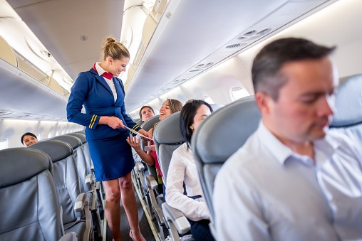 people inside airplane